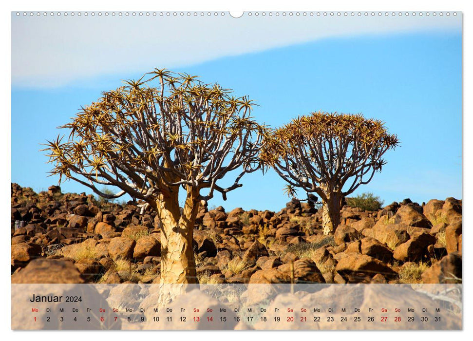 Magical color play of the desert (CALVENDO Premium Wall Calendar 2024) 