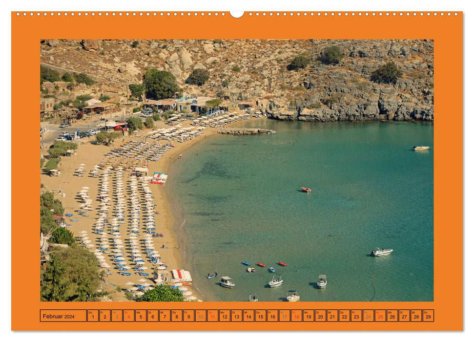 Holiday island of Rhodes (CALVENDO Premium Wall Calendar 2024) 