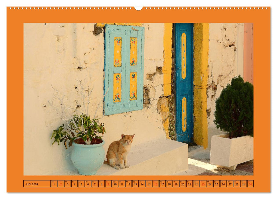 Holiday island of Rhodes (CALVENDO Premium Wall Calendar 2024) 
