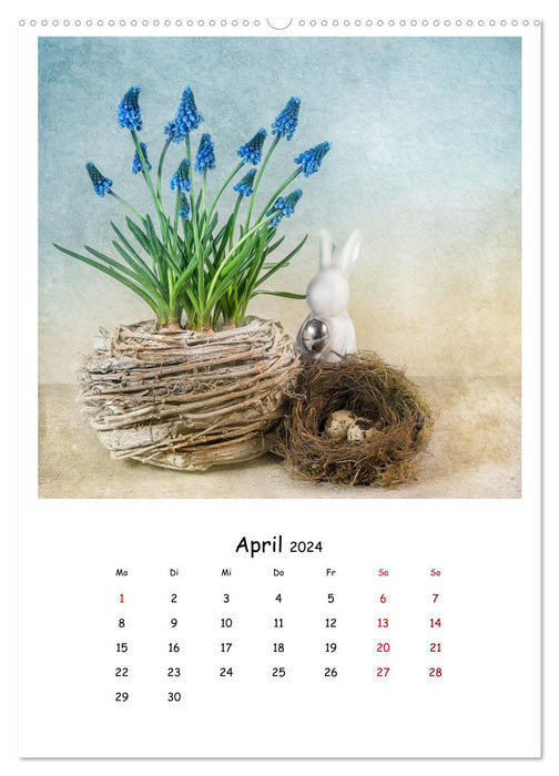 Still life with flowers, plants and co. creative and stylish (CALVENDO Premium Wall Calendar 2024) 