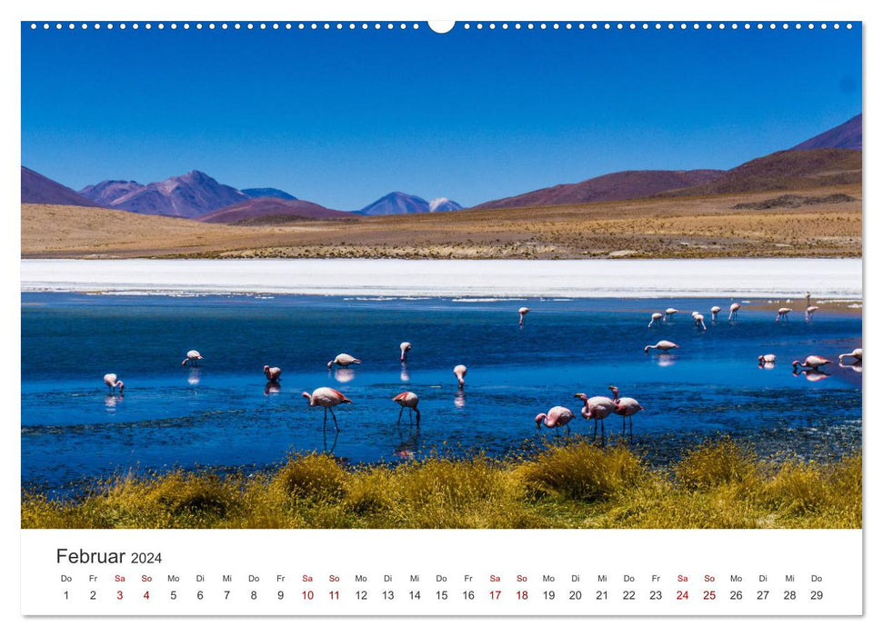 Bolivien - Eine Reise entlang der Anden. (CALVENDO Wandkalender 2024)