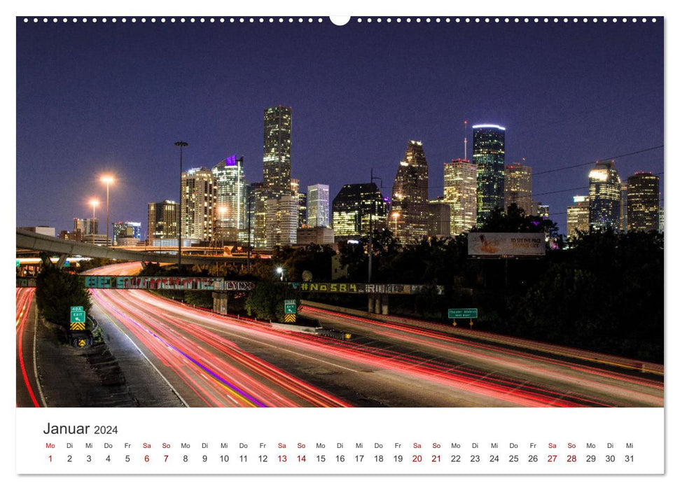 Houston - Space City (CALVENDO Premium Wandkalender 2024)