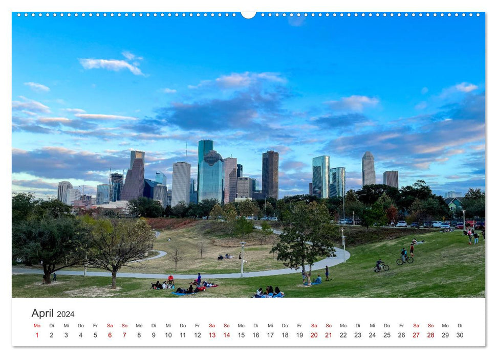 Houston - Space City (Calvendo Premium Calendrier mural 2024) 