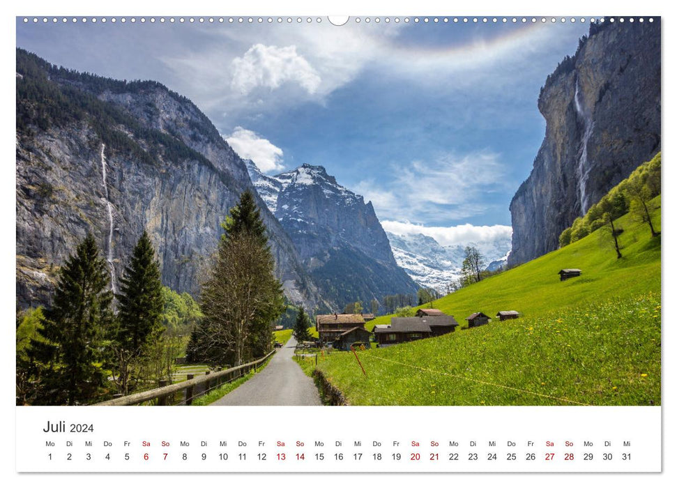 Alpes - Point culminant d'une impressionnante chaîne de montagnes (Calvendo Premium Wall Calendar 2024) 