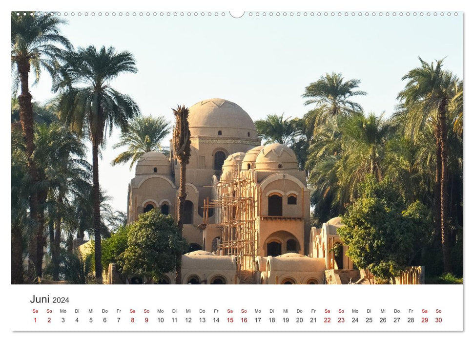 Egypte - Bâtiments uniques et motifs spectaculaires. (Calendrier mural CALVENDO Premium 2024) 