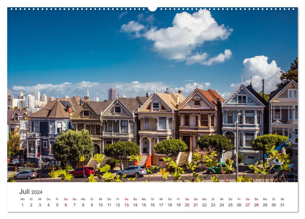 San Francisco - Home of the Golden Gate Bridge. (CALVENDO Premium Wall Calendar 2024) 