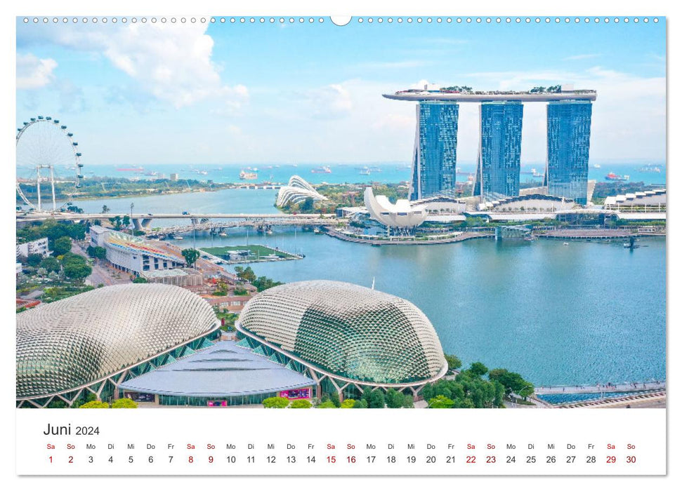 Singapur - Moderne Städte und unberührte Natur. (CALVENDO Premium Wandkalender 2024)