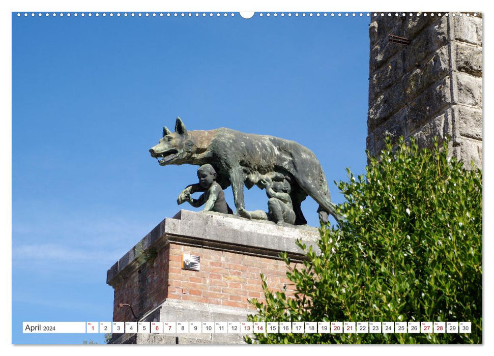 Sienne – Patrimoine mondial en Toscane (Calvendo Premium Wall Calendar 2024) 