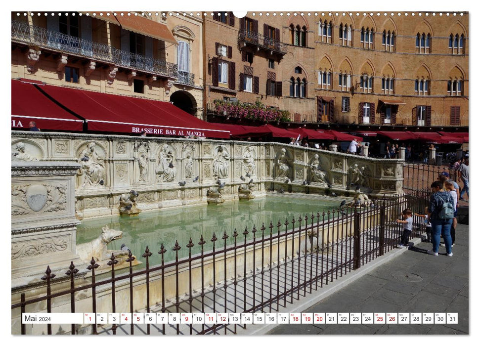 Sienne – Patrimoine mondial en Toscane (Calvendo Premium Wall Calendar 2024) 