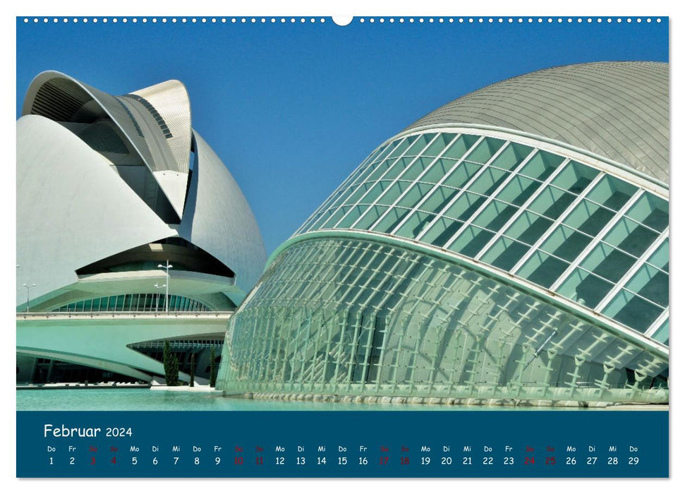 Valencia - Geschichte und Moderne (CALVENDO Premium Wandkalender 2024)