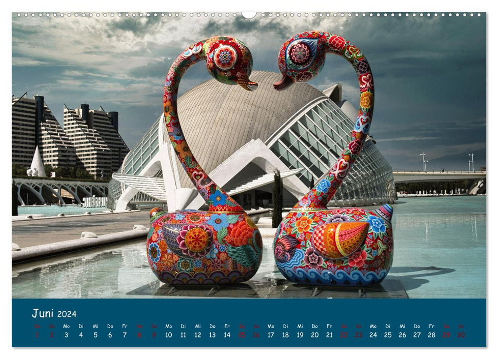 Valencia - History and Modernity (CALVENDO Premium Wall Calendar 2024) 