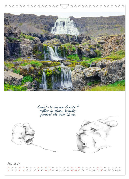 Natural creatures in Iceland (CALVENDO wall calendar 2024) 