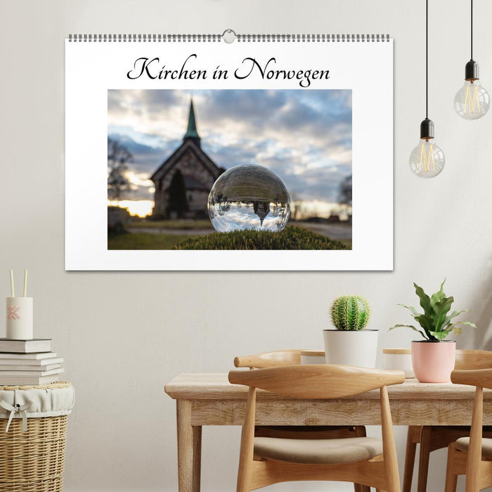 Churches in Norway (CALVENDO wall calendar 2024) 