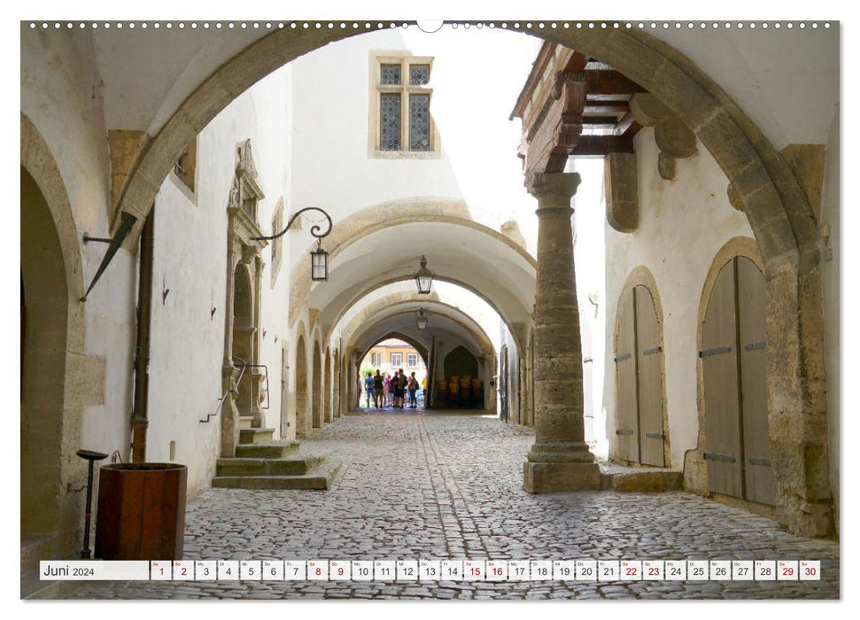 Rothenburg ob der Tauber. Sehenswürdigkeiten. (CALVENDO Wandkalender 2024)