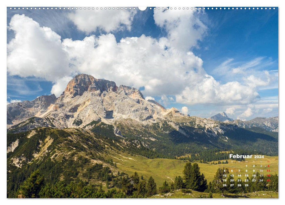 Dolomite mountain peaks (CALVENDO wall calendar 2024) 