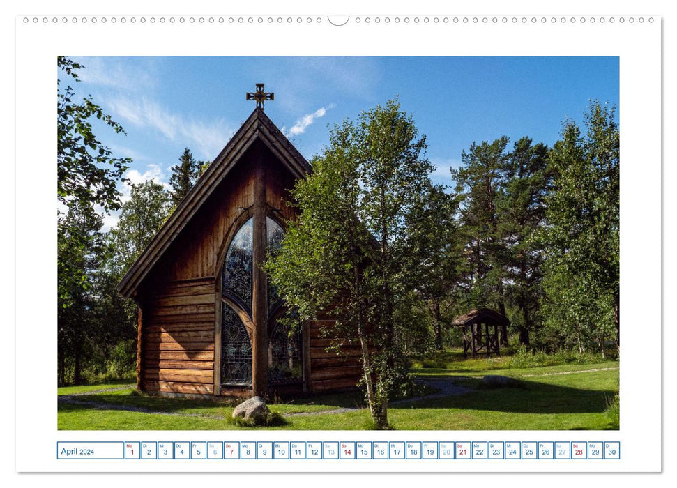 Churches in Norway (CALVENDO Premium Wall Calendar 2024) 