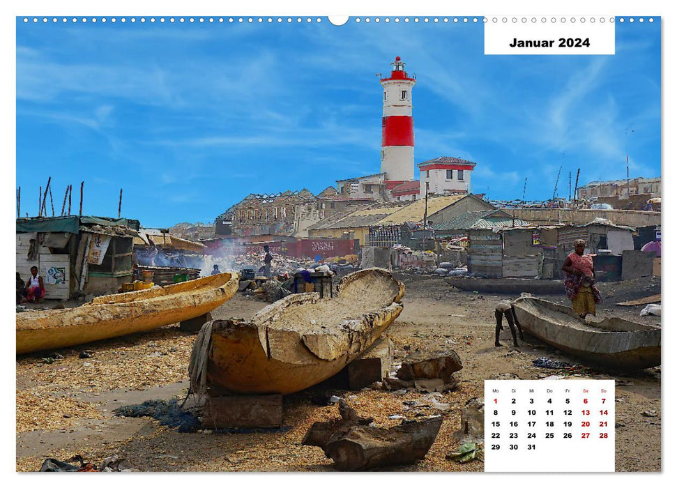 Ghana - The Gold Coast in West Africa (CALVENDO Premium Wall Calendar 2024) 