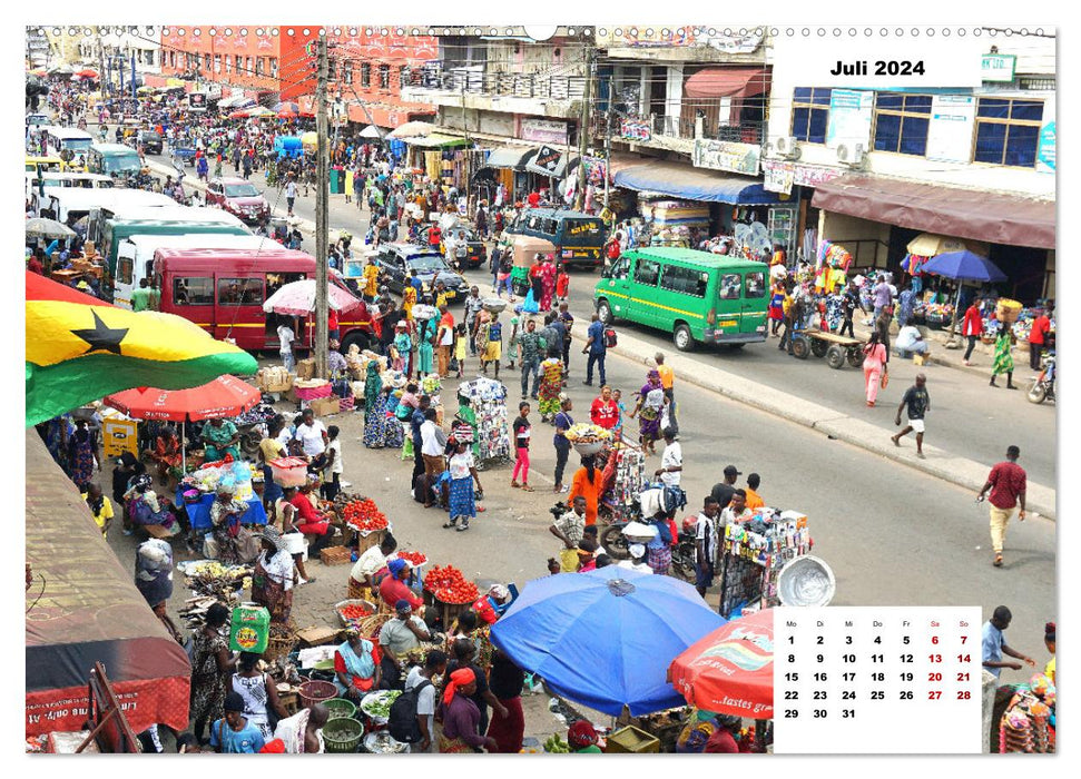 Ghana - Die Goldküste in Westafrika (CALVENDO Premium Wandkalender 2024)
