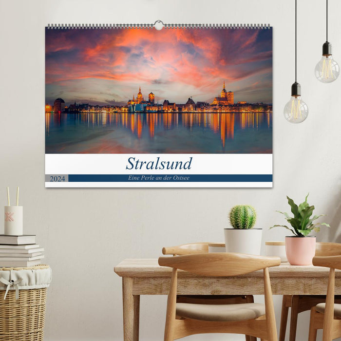 Stralsund, a pearl on the Baltic Sea (CALVENDO wall calendar 2024) 