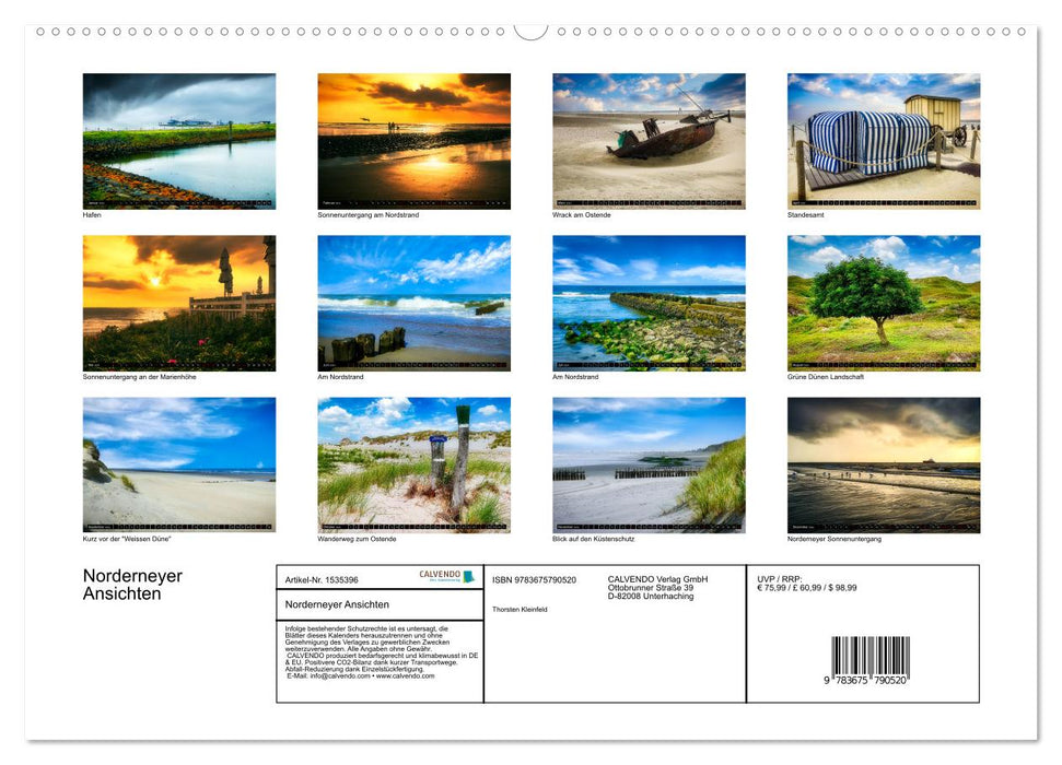 Norderneyer Views (CALVENDO Premium Wall Calendar 2024) 