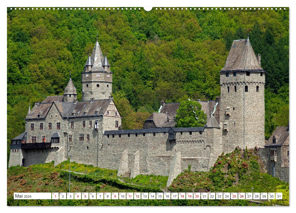 Burgen und Schlösser - Zeugnisse vergangener Zeiten (CALVENDO Wandkalender 2024)