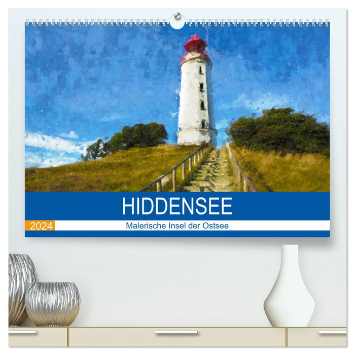 Hiddensee - Malerische Insel der Ostsee (CALVENDO Premium Wandkalender 2024)