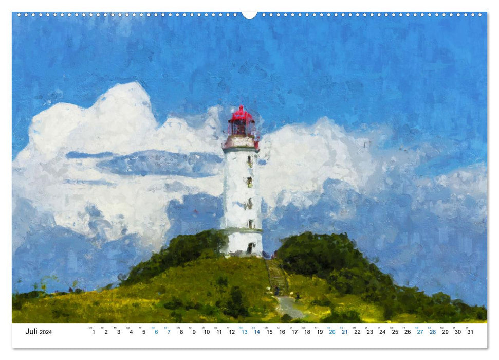 Hiddensee - Malerische Insel der Ostsee (CALVENDO Premium Wandkalender 2024)