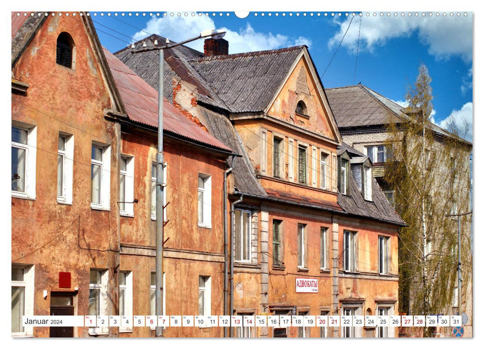 Tapiau-Gwardejsk - Eine Stadt in Ostpreußen gestern und heute (CALVENDO Premium Wandkalender 2024)