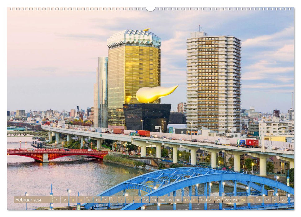 Japan: Aufregende Metropolen und gelebte Tradition (CALVENDO Premium Wandkalender 2024)