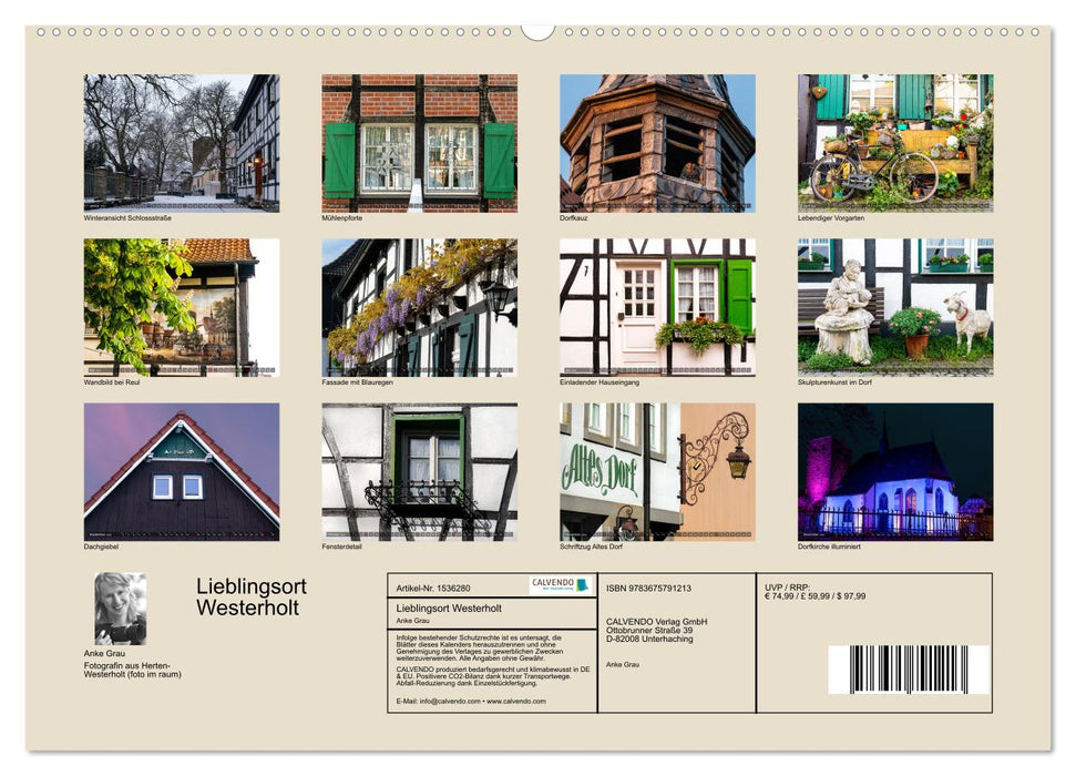 Lieblingsort Westerholt (CALVENDO Premium Wandkalender 2024)