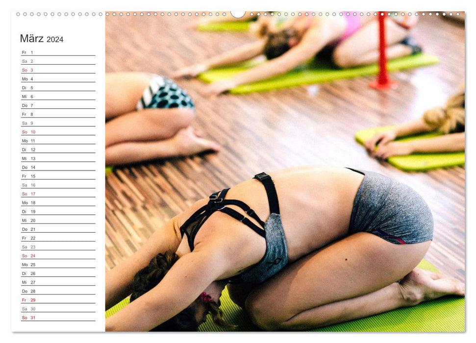 Yoga exercises. Become and stay supple! (CALVENDO wall calendar 2024) 