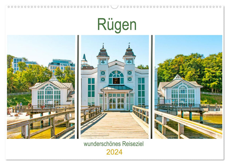 Rügen - wunderschönes Reiseziel (CALVENDO Wandkalender 2024)