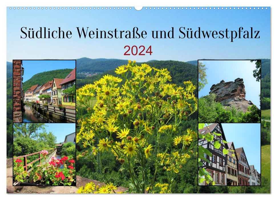 Südliche Weinstraße und Südwestpfalz (CALVENDO Wandkalender 2024)