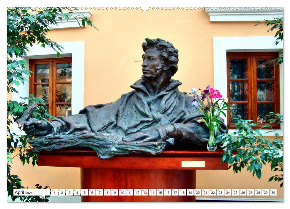 Pushkin in Moscow - The Poet and his City (CALVENDO Premium Wall Calendar 2024) 