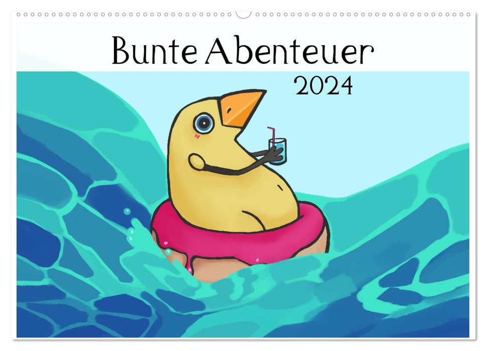 Bunte Abenteuer (CALVENDO Wandkalender 2024)