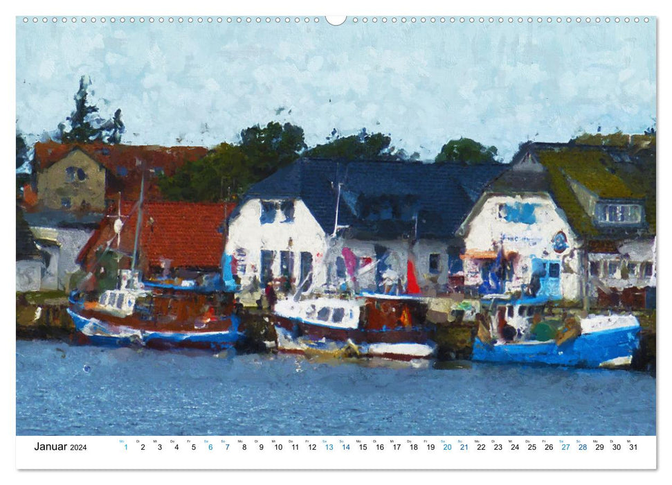 Hiddensee - Malerische Insel der Ostsee (CALVENDO Wandkalender 2024)