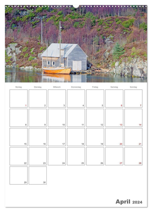 Die Küste Norwegens - Terminplaner (CALVENDO Wandkalender 2024)