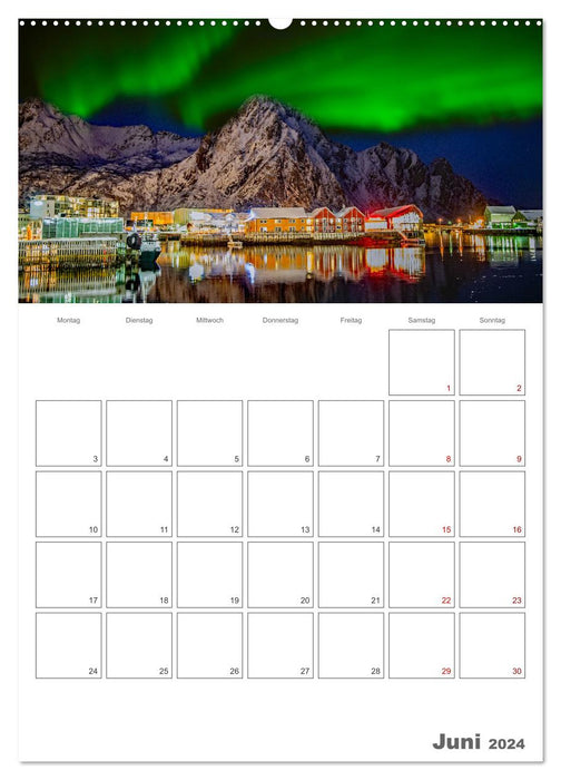 Die Küste Norwegens - Terminplaner (CALVENDO Wandkalender 2024)
