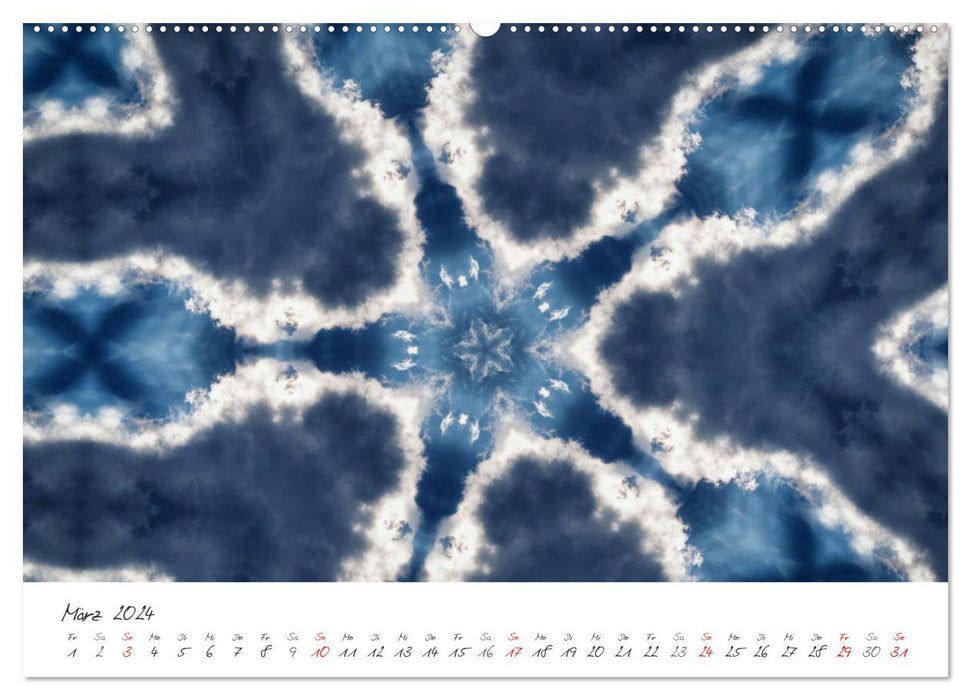 Wolkoskope - Himmlische Wolkenkreationen (CALVENDO Wandkalender 2024)