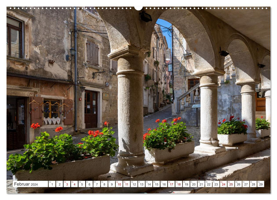 Istrien - Historische Städte und traumhafte Landschaften (CALVENDO Premium Wandkalender 2024)
