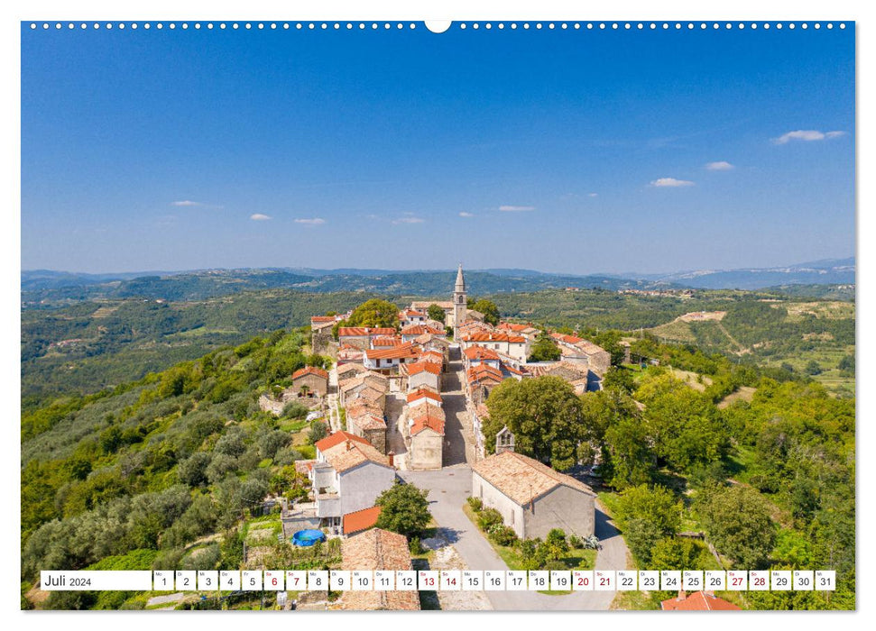 Istria - historical cities and beautiful landscapes (CALVENDO Premium Wall Calendar 2024) 