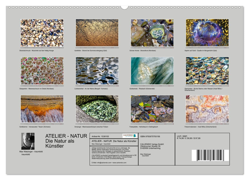 ATELIER - NATUR (CALVENDO Premium Wandkalender 2024)