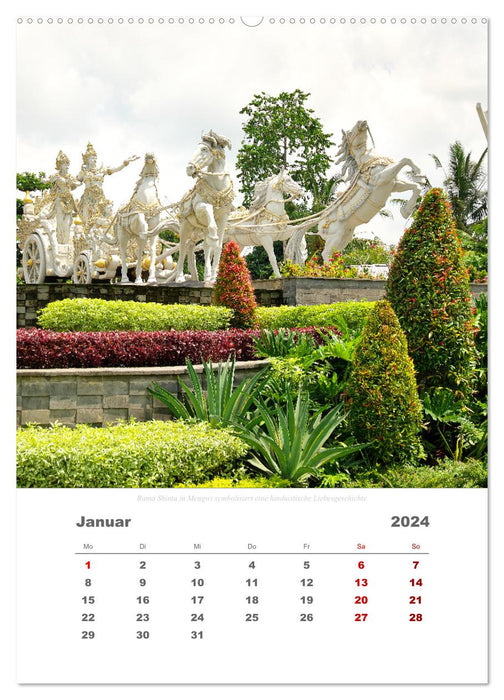 Reiseimpressionen durch Bali (CALVENDO Wandkalender 2024)