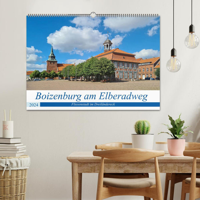 Boizenburg sur l'Elbe - ville carrelée dans le triangle frontalier (calendrier mural CALVENDO 2024) 