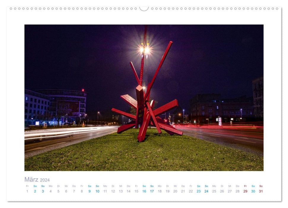 Nachtschwärmer Hannover (CALVENDO Wandkalender 2024)