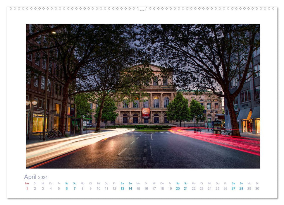 Nachtschwärmer Hannover (CALVENDO Wandkalender 2024)