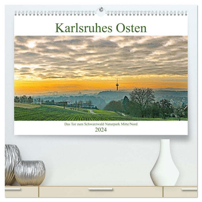 Karlsruhes Osten (CALVENDO Premium Wandkalender 2024)