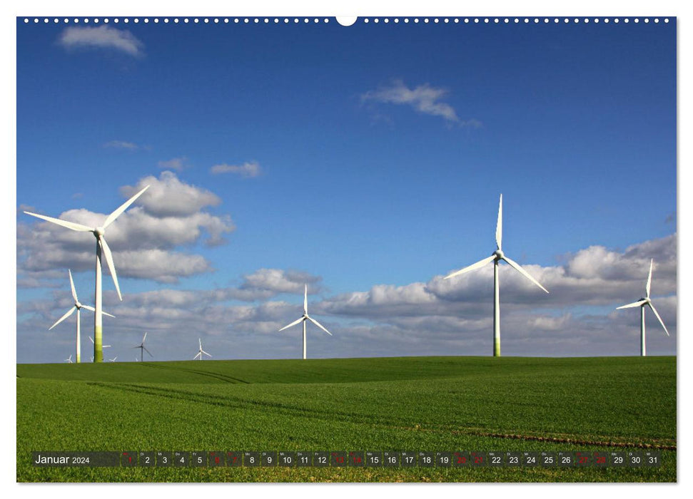 Windräder an der Ostsee! (CALVENDO Premium Wandkalender 2024)