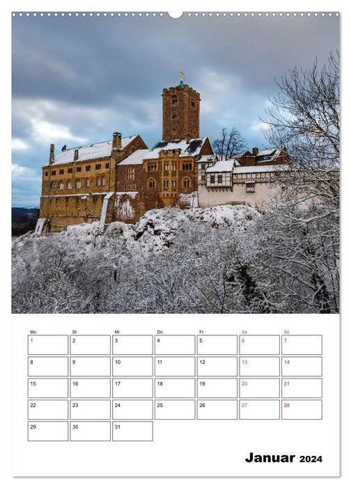 Die Thüringer Wartburg (CALVENDO Wandkalender 2024)