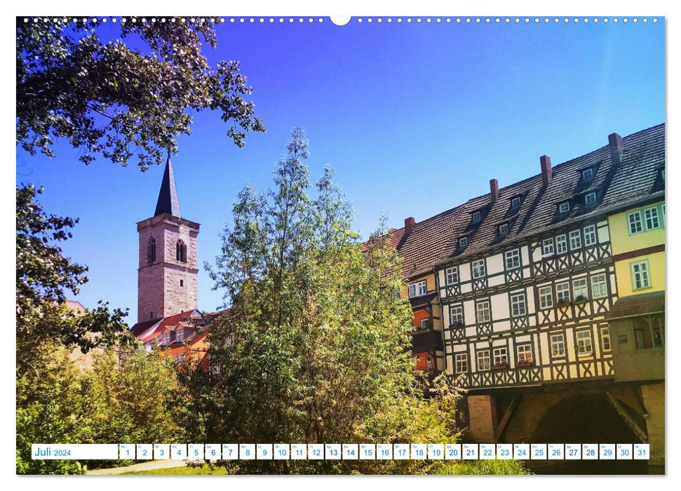 Erfurt So Wunderbar (CALVENDO Premium Wandkalender 2024)